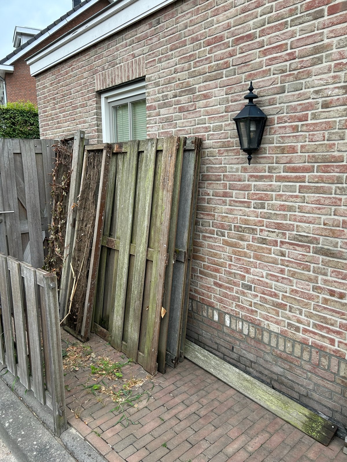 Hardhouten schuttingdelen en palen voor HAARDHOUT, Ophalen, Minder dan 3 meter, Hout, 1 tot 2 meter