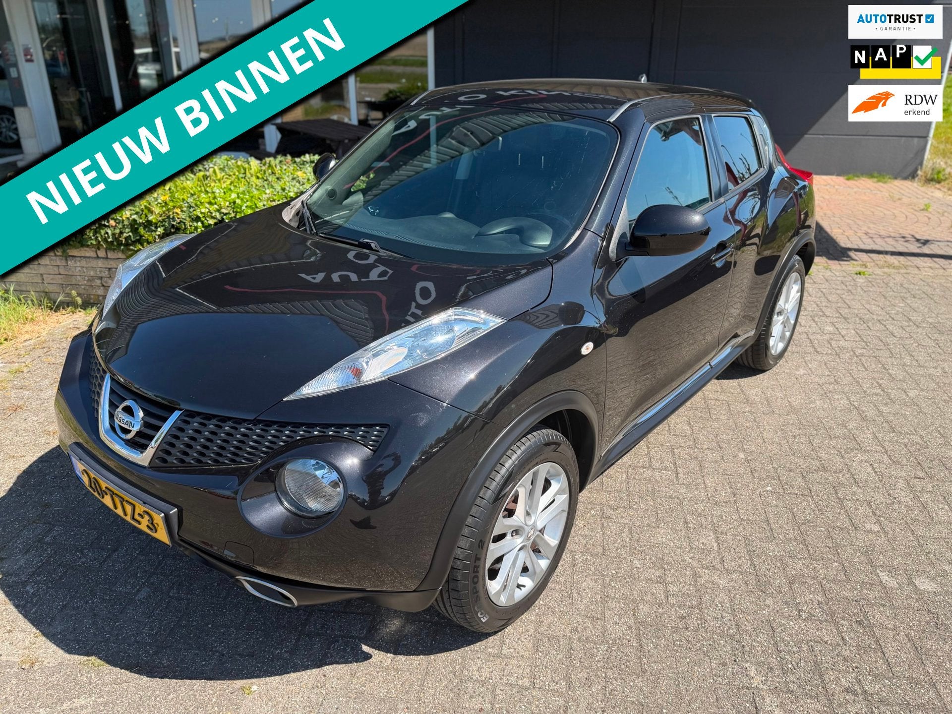 Nissan Juke 1.6 DIG-T Tekna All-Mode AUT/190 PK/ORIG NL/ NAP, Auto's, Euro 5, 1618 cc, Gebruikt, Zwart