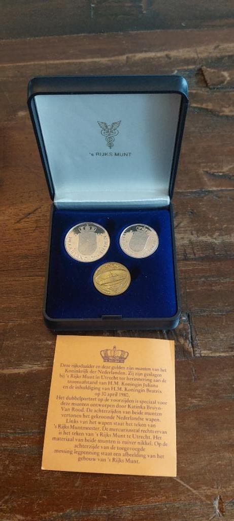 30 April 1980 Rijksmunt muntenset, Postzegels en Munten, Ophalen of Verzenden, Koningin Beatrix, Overige waardes, Geboorte of Huwelijk
