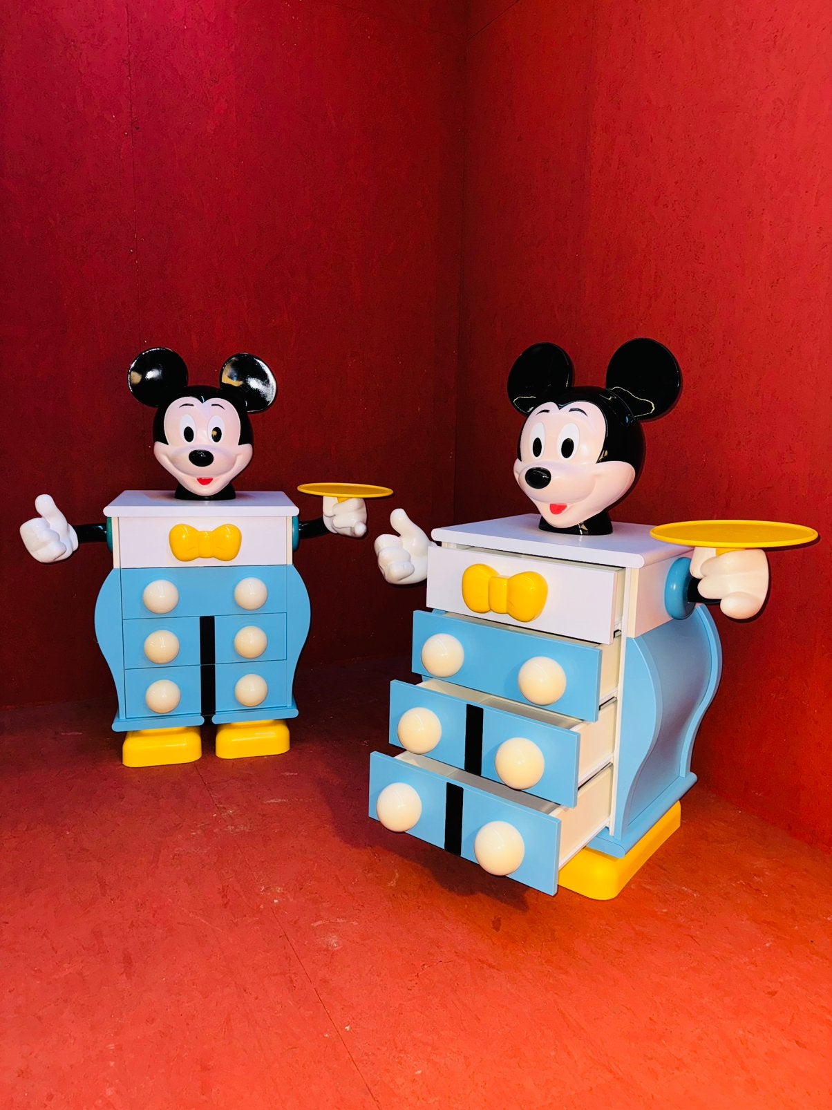 Twee Mickey Mouse ladekasten van Starform door Pierre Colleu, Ophalen of Verzenden, A, A, A
