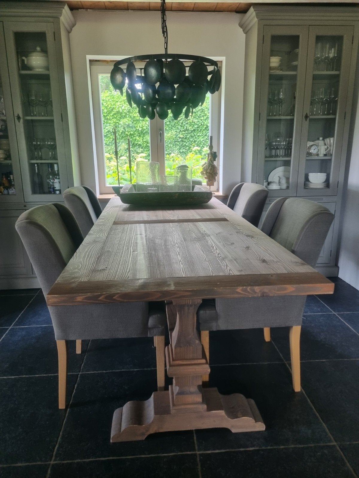 Kloostertafel / Eettafel 2.40 x 1.00 (Mart Kleppe), Ophalen, 100 tot 150 cm, 200 cm of meer, Vijf personen of meer