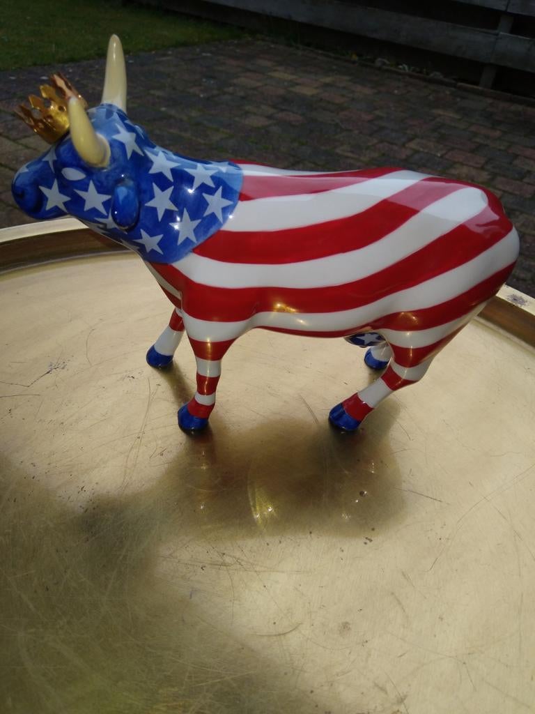 Cow Parade Koe "American Royal" MEDIUM, Ophalen of Verzenden, Zo goed als nieuw, Dier
