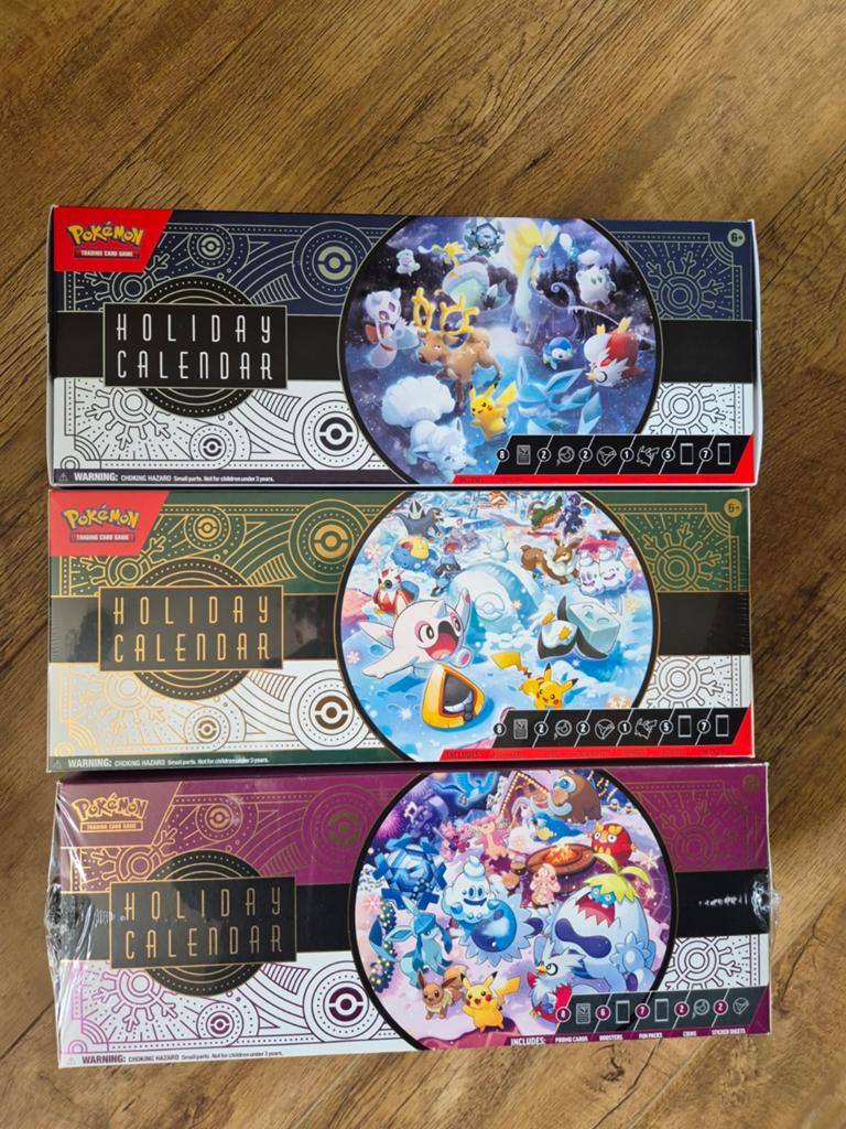 Pokémon Holiday Advent Set 2023, 2024, 2025 (3 boxe, Ophalen of Verzenden