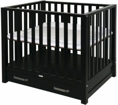 Zwarte TWF Box Laura met lade en Aerosleep matras, Ophalen