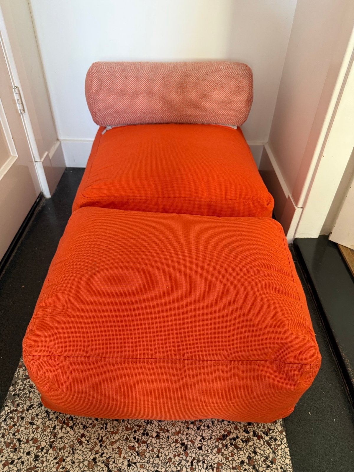 Fatboy zitkussen - Goede deal €15,-  Wees er snel bij, Ophalen, Overige merken, Oranje, Zo goed als nieuw