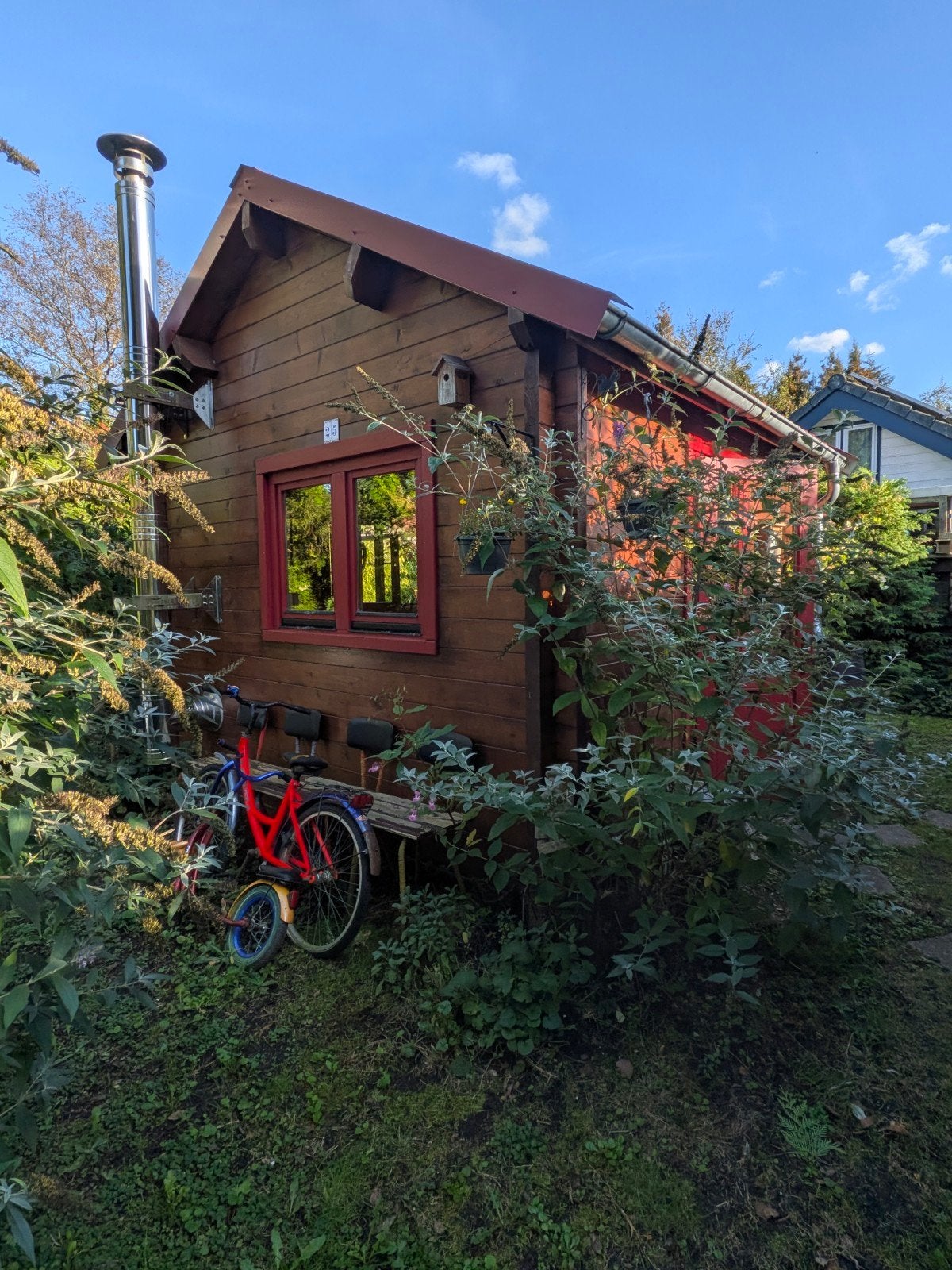 Degelijke blokhut, Tuin en Terras, Ophalen, 200 tot 400 cm, 3 ramen of meer, 250 tot 500 cm