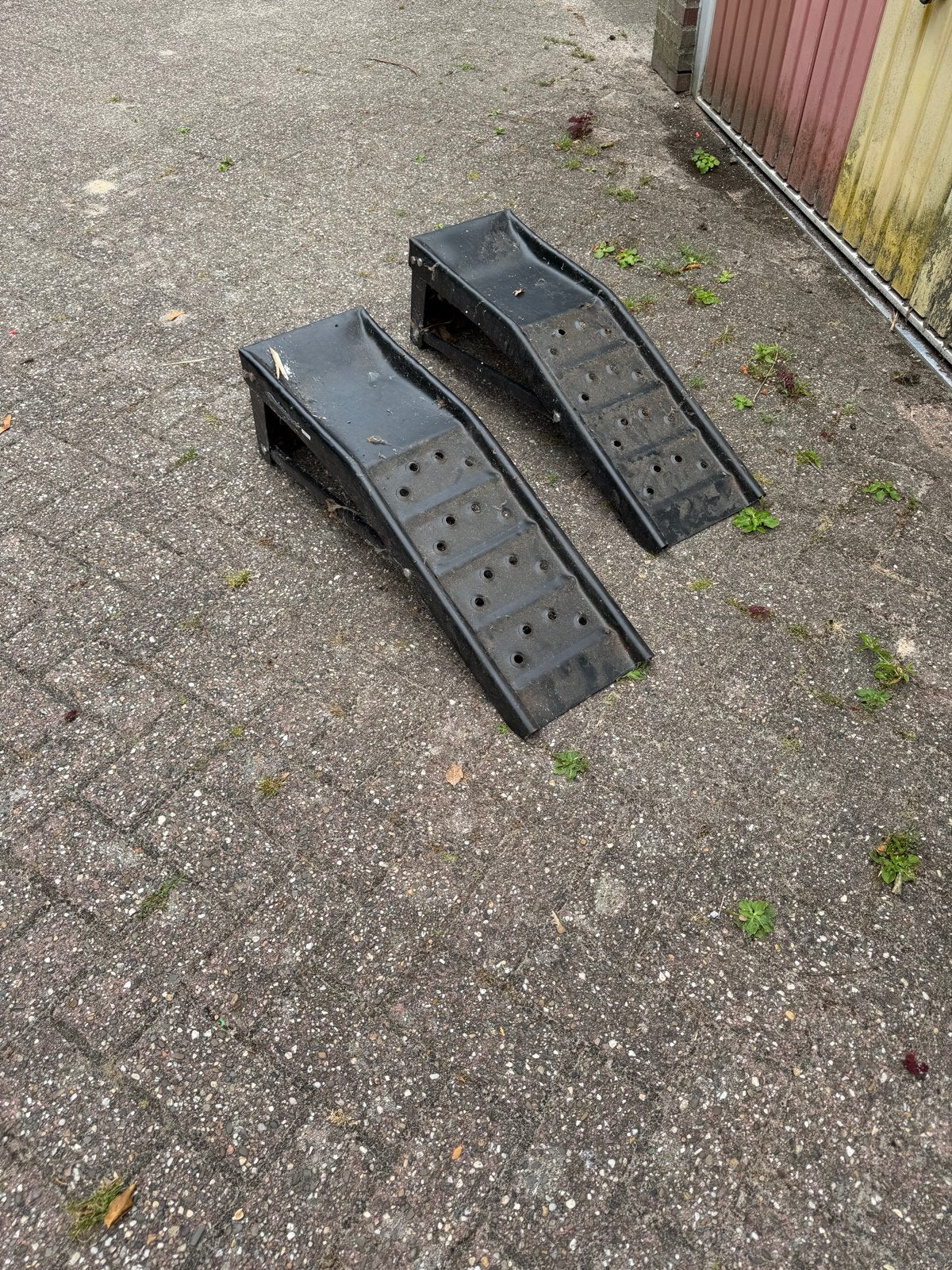 Set van 2 stevige oprijplaten voor auto of aanhanger, Auto diversen, Autogereedschap, Ophalen, Gebruikt