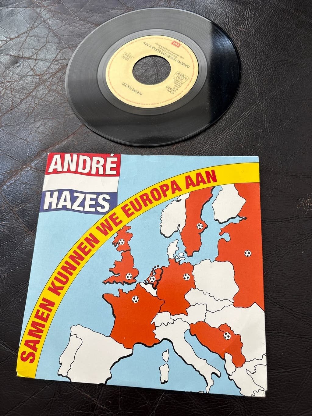 André Hazes - Samen Kunnen We Europa Aan (Single), Cd's en Dvd's, Gebruikt, 7 inch, Ophalen of Verzenden, EP