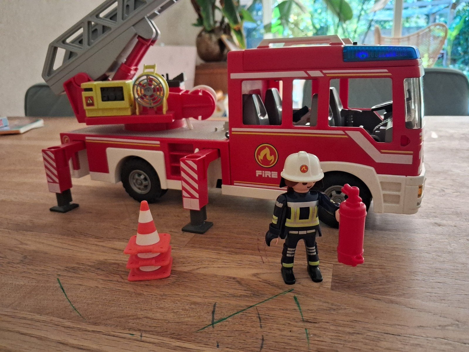 Playmobil Brandweerwagen, Ophalen of Verzenden, Gebruikt, Jongen of Meisje