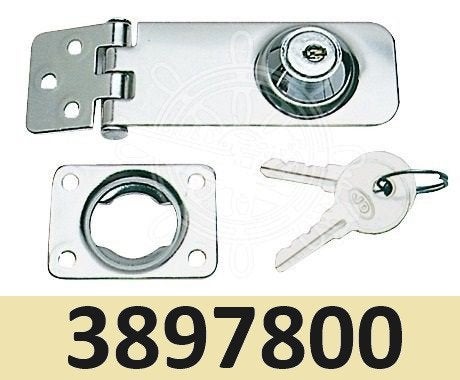 3897800 RVS Scharnierslot 80x30mm. € 17,95, Watersport en Boten, Ophalen of Verzenden, Nieuw, Overige typen