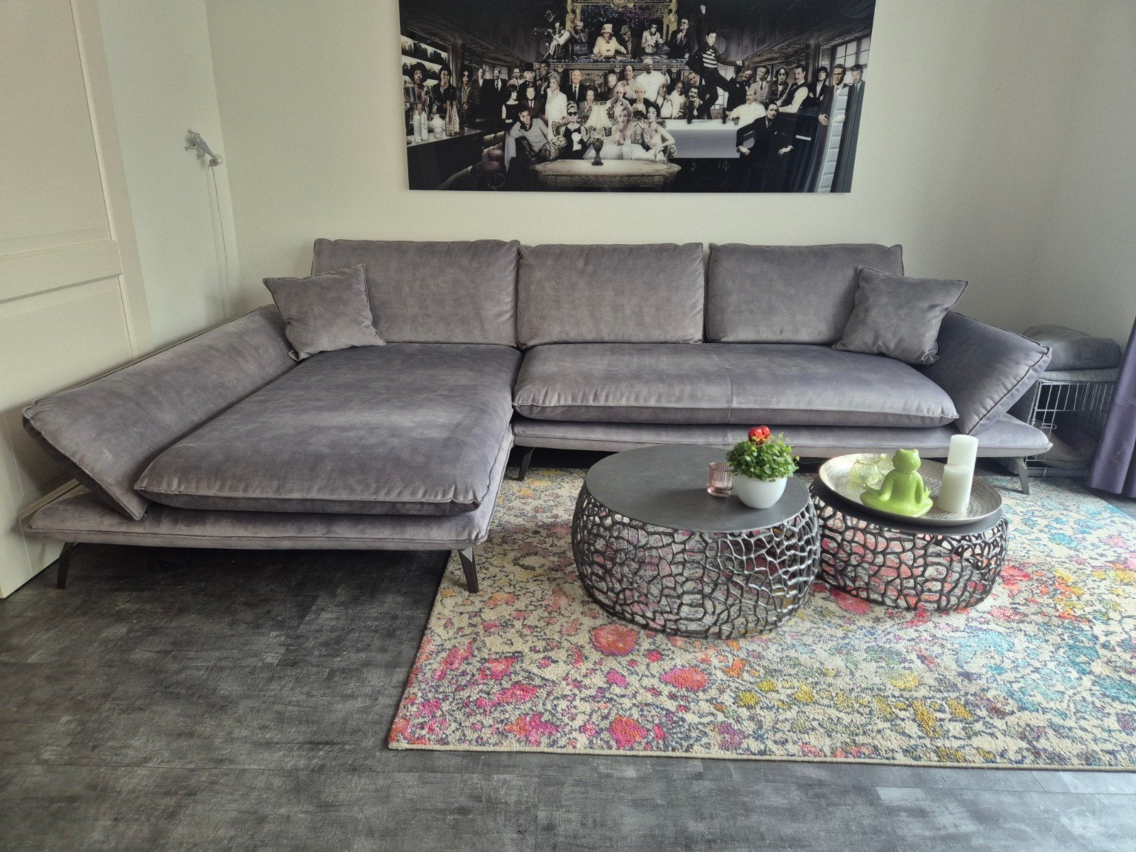 Grote hoekbank met chaise longue van Zitmaxx, Huis en Inrichting, Ophalen, Gebruikt, 300 cm of meer, 75 tot 100 cm