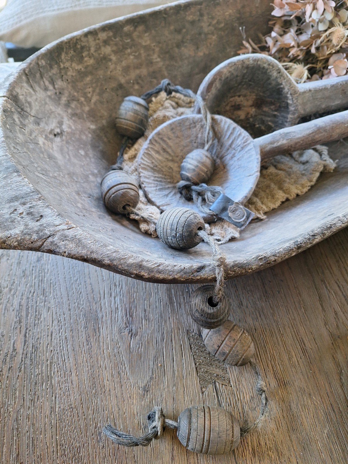 houten kralenketting lijkt op Aura Peeperkorn, Ophalen of Verzenden, Nieuw, Hout, Landelijk