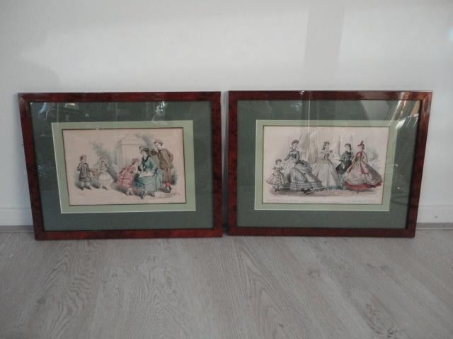 mode prenten, Ophalen, Voor 1940, Gebruikt
