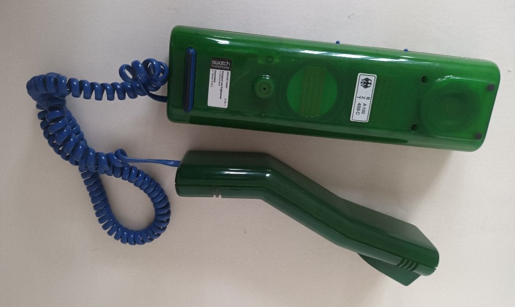 Retro Design Telefoon SWATCH Twinphone DeLuxe jaren 1980/90, Telecommunicatie, Ophalen, Gebruikt