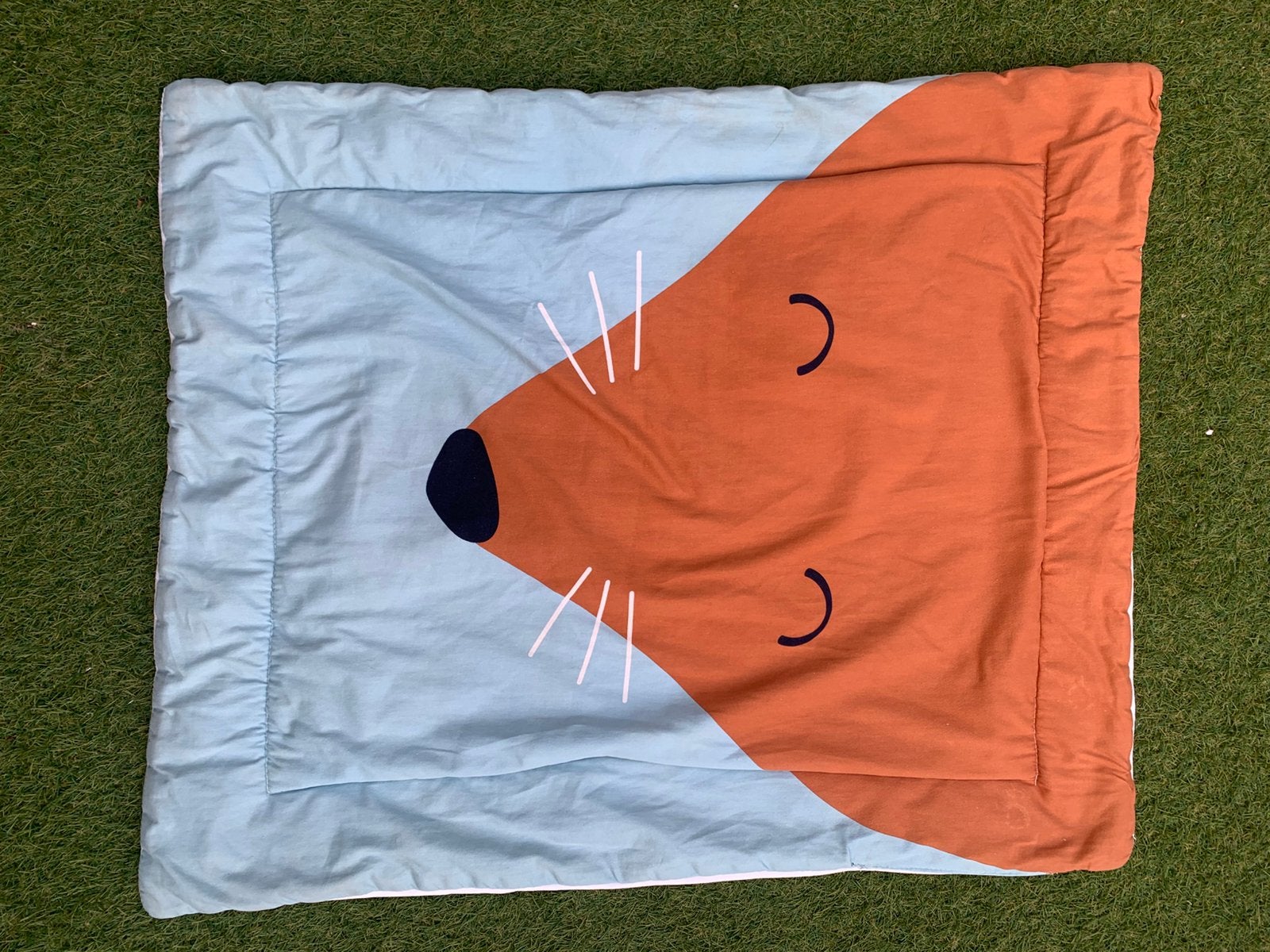 Boxkleed vos 77x95 cm gratis, Ophalen, Gebruikt, Rechthoekig, Boxkleed