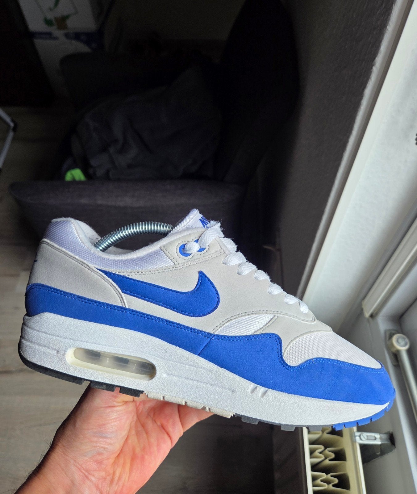 Nike Air Max 1 Anniversary Blue, Kleding | Heren, Nike air max, Overige kleuren, Ophalen of Verzenden, Sneakers of Gympen