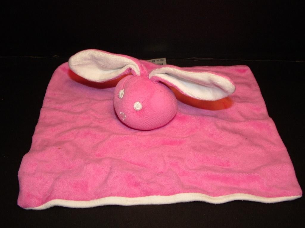 BAMBINO KONIJN KNUFFELDOEKJE VELOURS ROZE MET IN HE, Verzenden, Nieuw, Overige typen