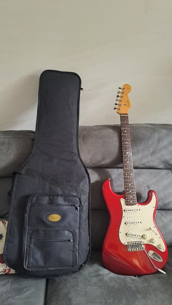 Fender ST62-US Made in Japan 1990/1991 Candy Apple Red, Ophalen of Verzenden, Gebruikt, Solid body, Fender