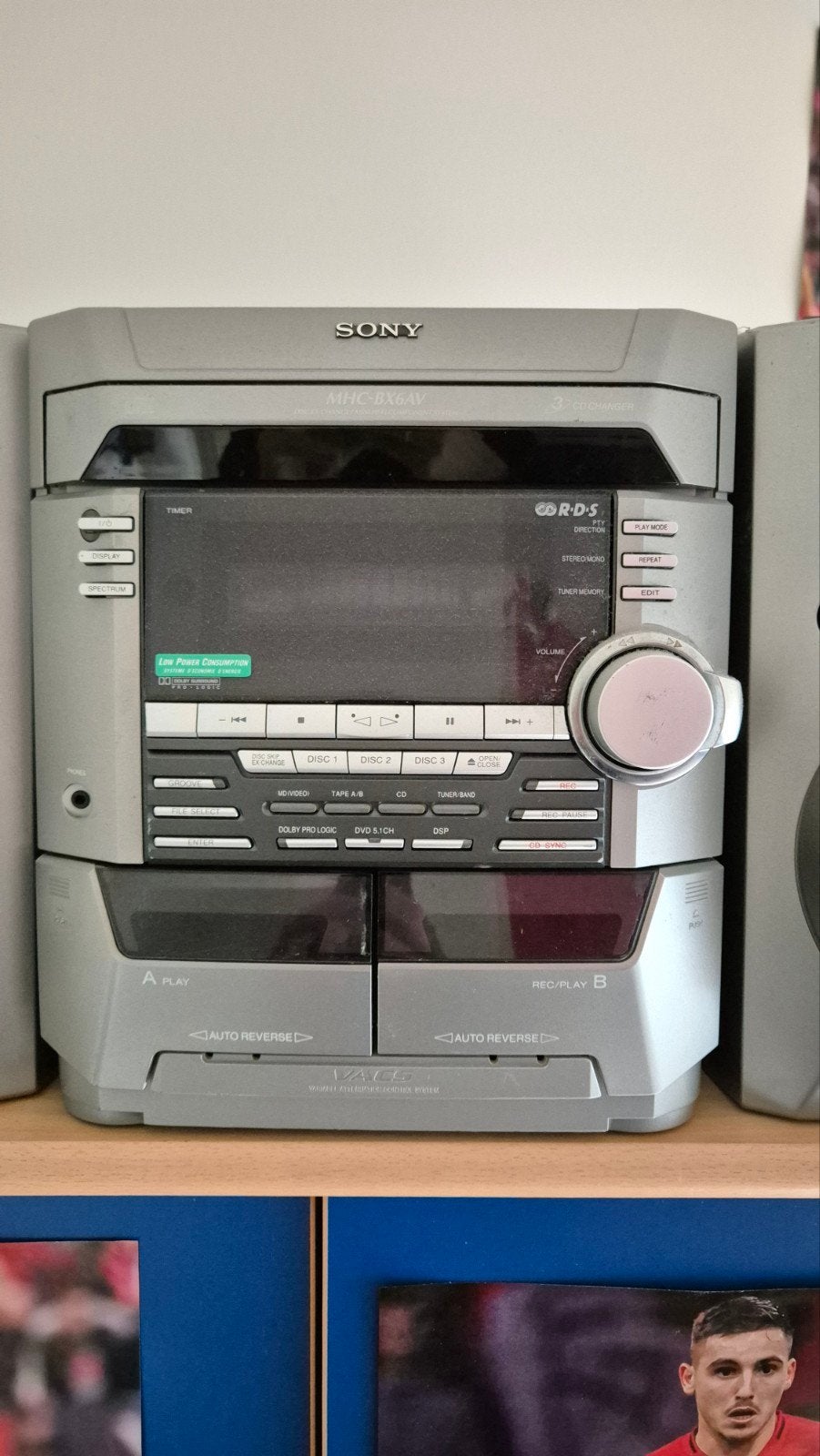Sony MHC-DX6AV Stereo Set met CD, Cassette en Radio, Ophalen, Gebruikt, Cassettedeck, Losse componenten