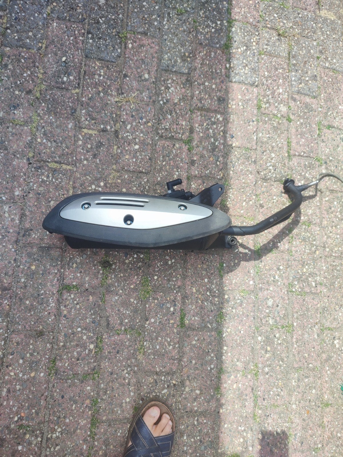 SYM Fiddle 3 Uitlaat - Origineel en Gebruikt, Fietsen en Brommers, Brommeronderdelen | Scooters, Ophalen