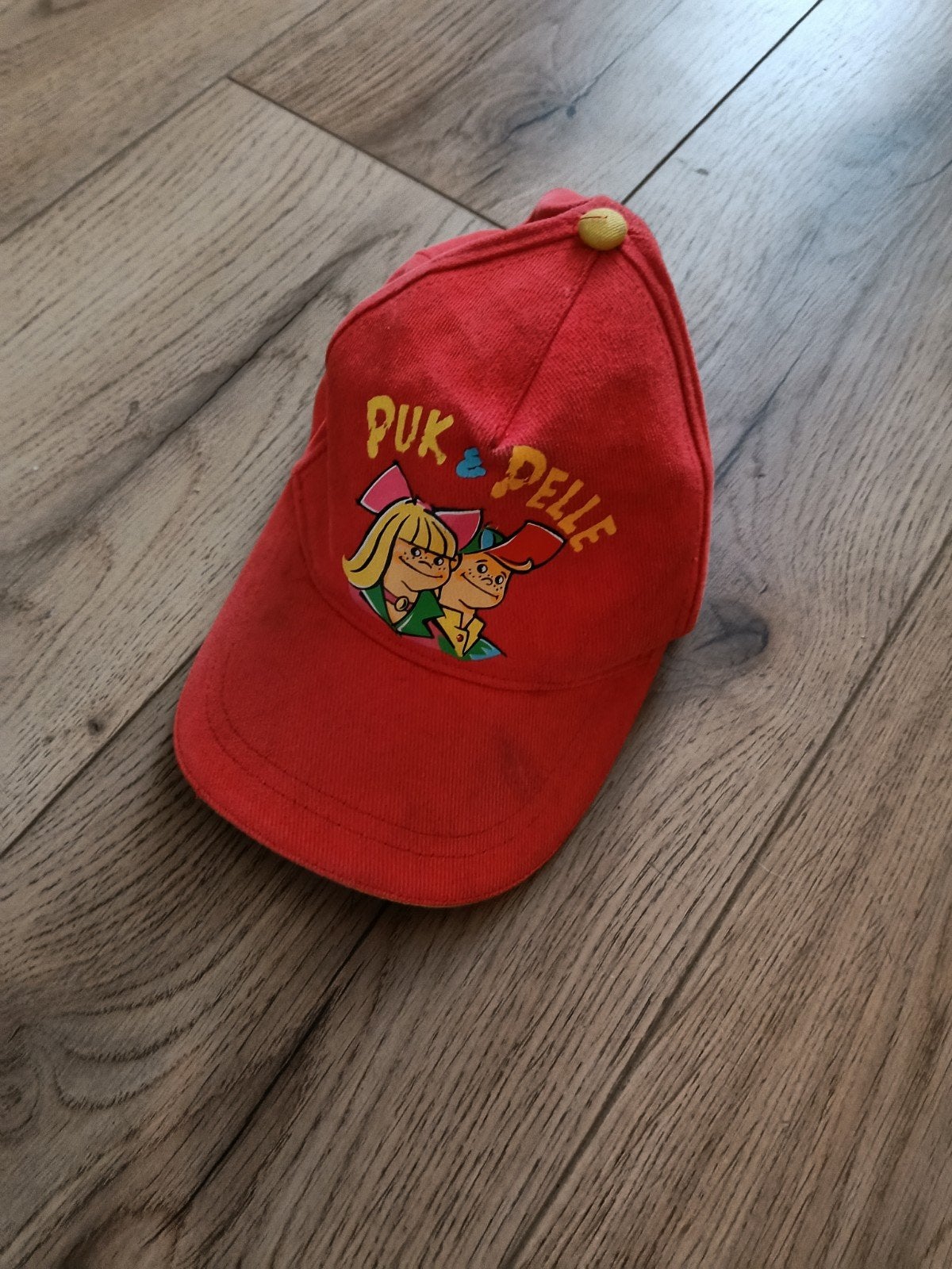 Leuke rode Puk & Pelle pet voor kinderen, Ophalen, Gebruikt, Jongetje of Meisje, Pet