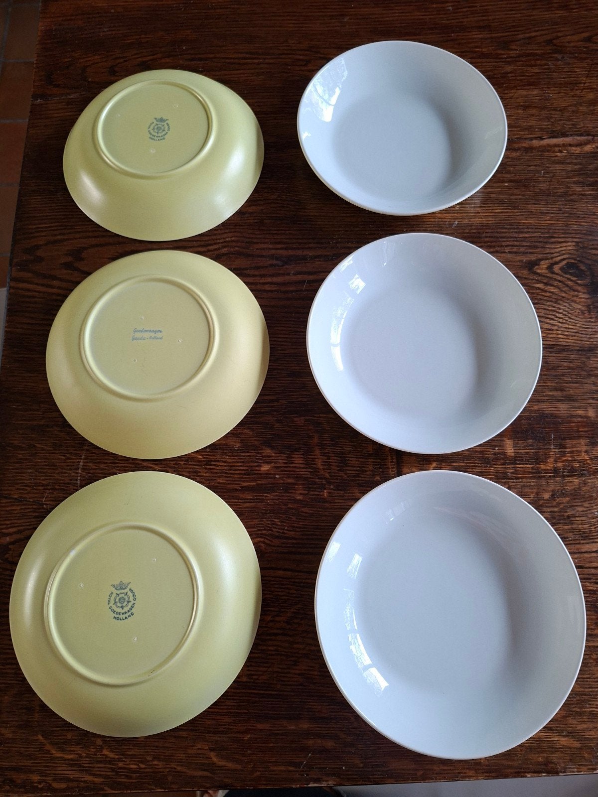 6 stuks Vintage Royal Goedewaagen Gouda Holland Borden, Ophalen of Verzenden