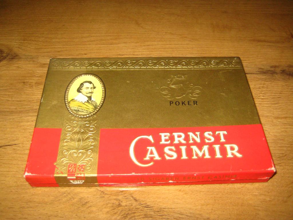 kartonnen sigarendoos poker ernst casimir (leeg), Verzamelen, Ophalen of Verzenden, Zo goed als nieuw, Tabaksdoos of Verpakking