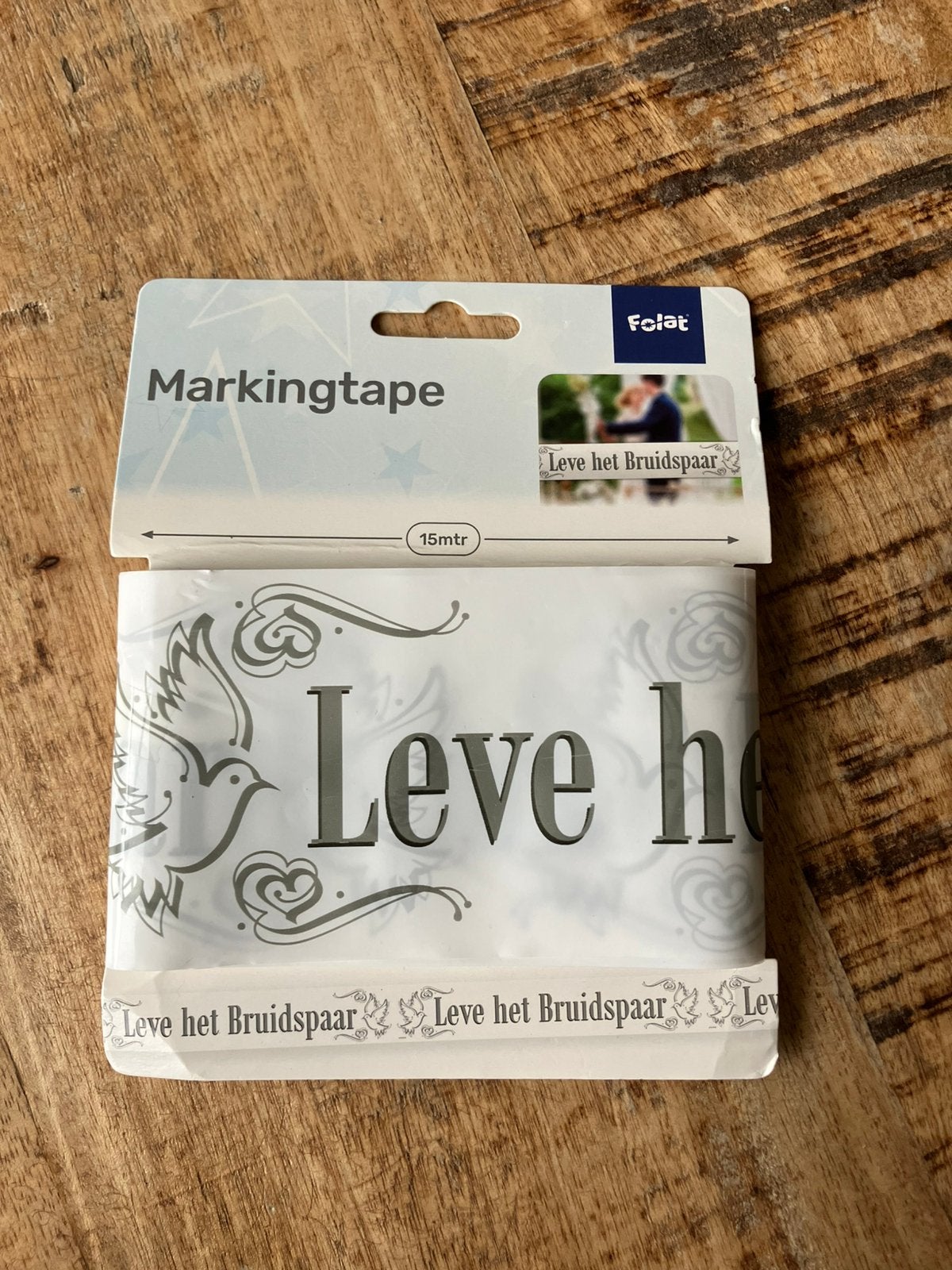 Afzet lint huwelijk, Ophalen of Verzenden, Nieuw, Feestartikel, Geboorte of Huwelijk