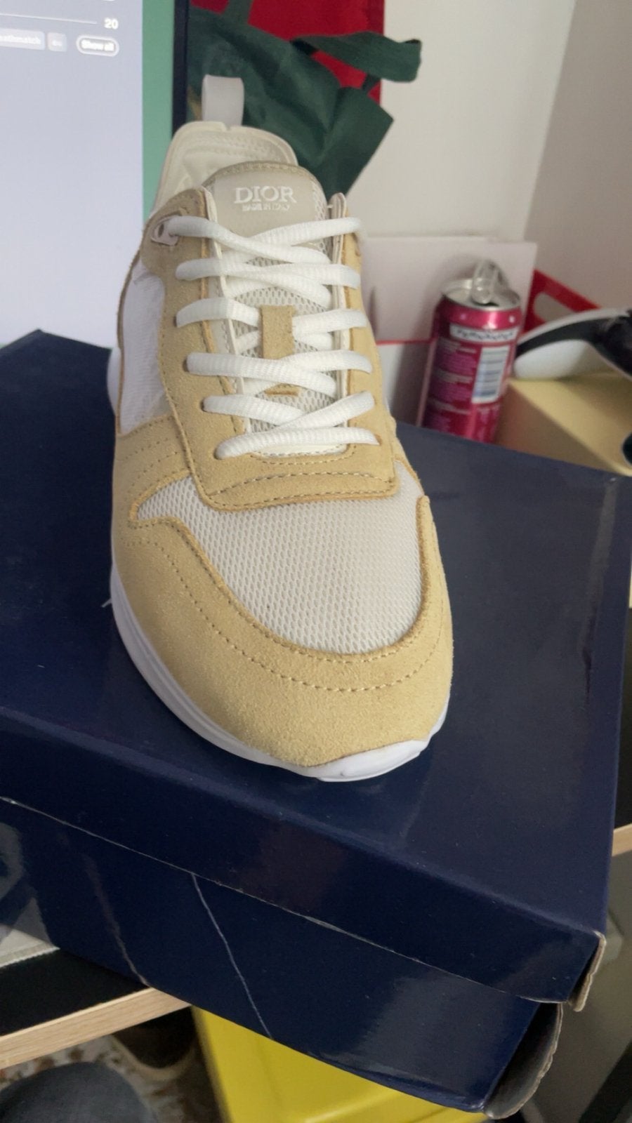 Beige Dior B25 Sneakers, Beige, Nieuw, Ophalen of Verzenden, Sneakers of Gympen