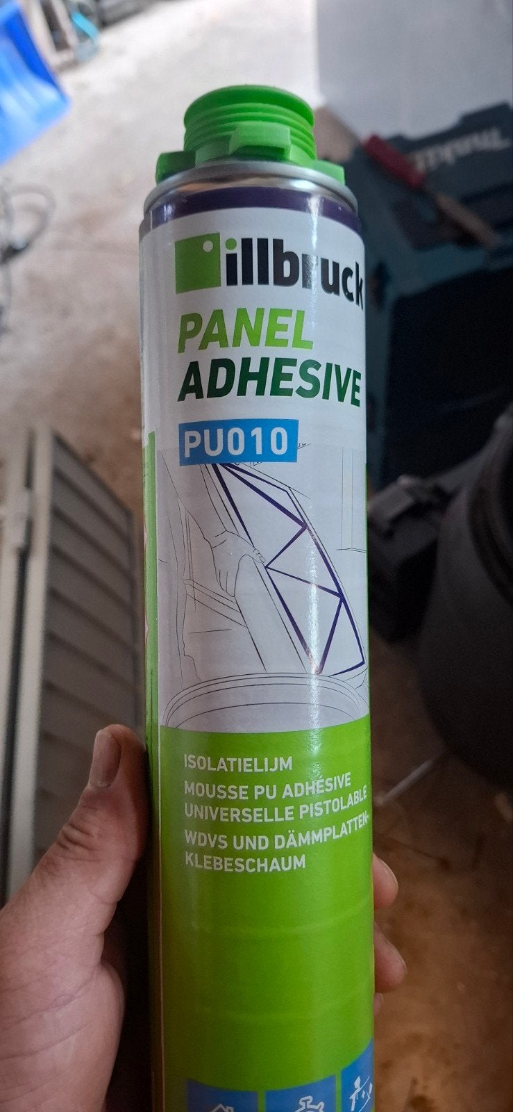 Illbruck PU010 Panel Adhesive Isolatie Lijm, Nieuw, 15 m² of meer, Ophalen, Minder dan 4 cm