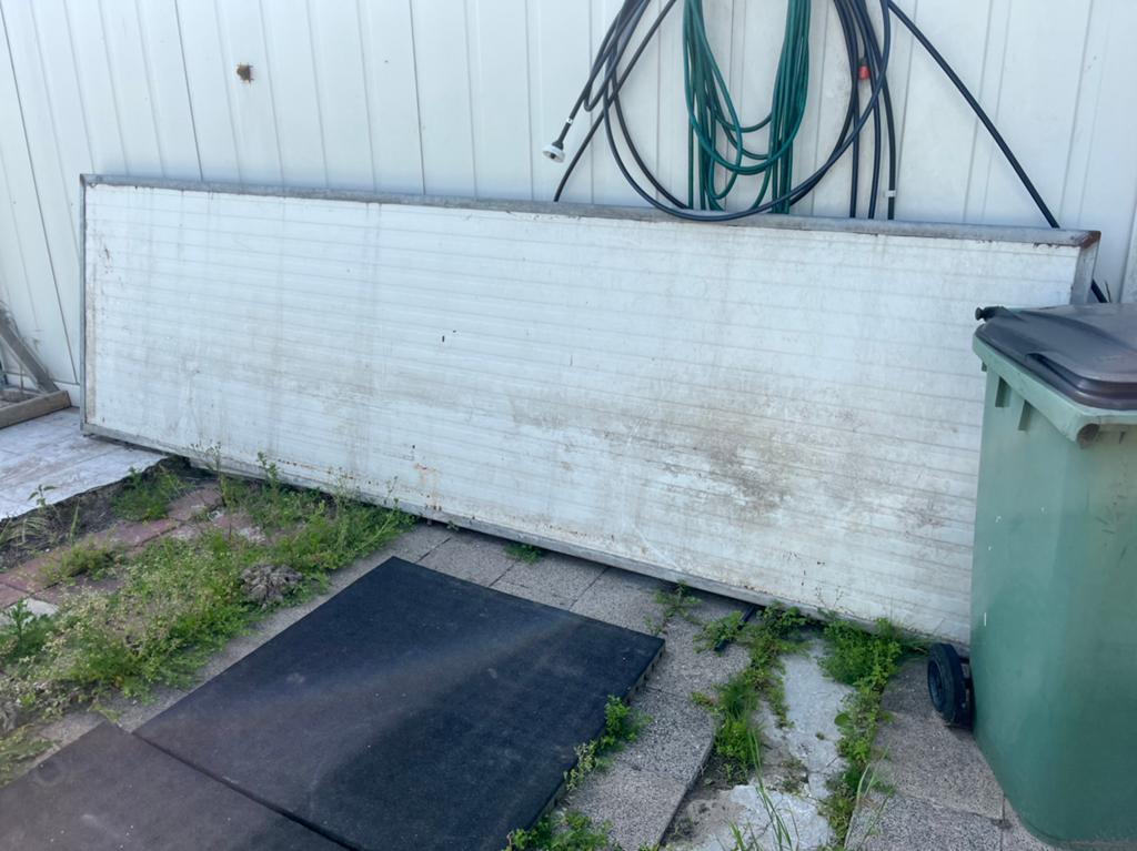 3 Sandwichpanelen - Wit en Groen, diverse afmetingen, Doe-het-zelf en Verbouw, Platen en Panelen, Ophalen, Gebruikt, Overige materialen