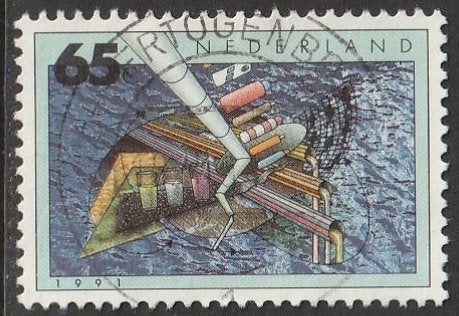 Nederland 1991 1463 Milieu 65c, Gest Den Bosch, Postzegels en Munten, Postzegels | Nederland, Ophalen of Verzenden, Na 1940, Gestempeld