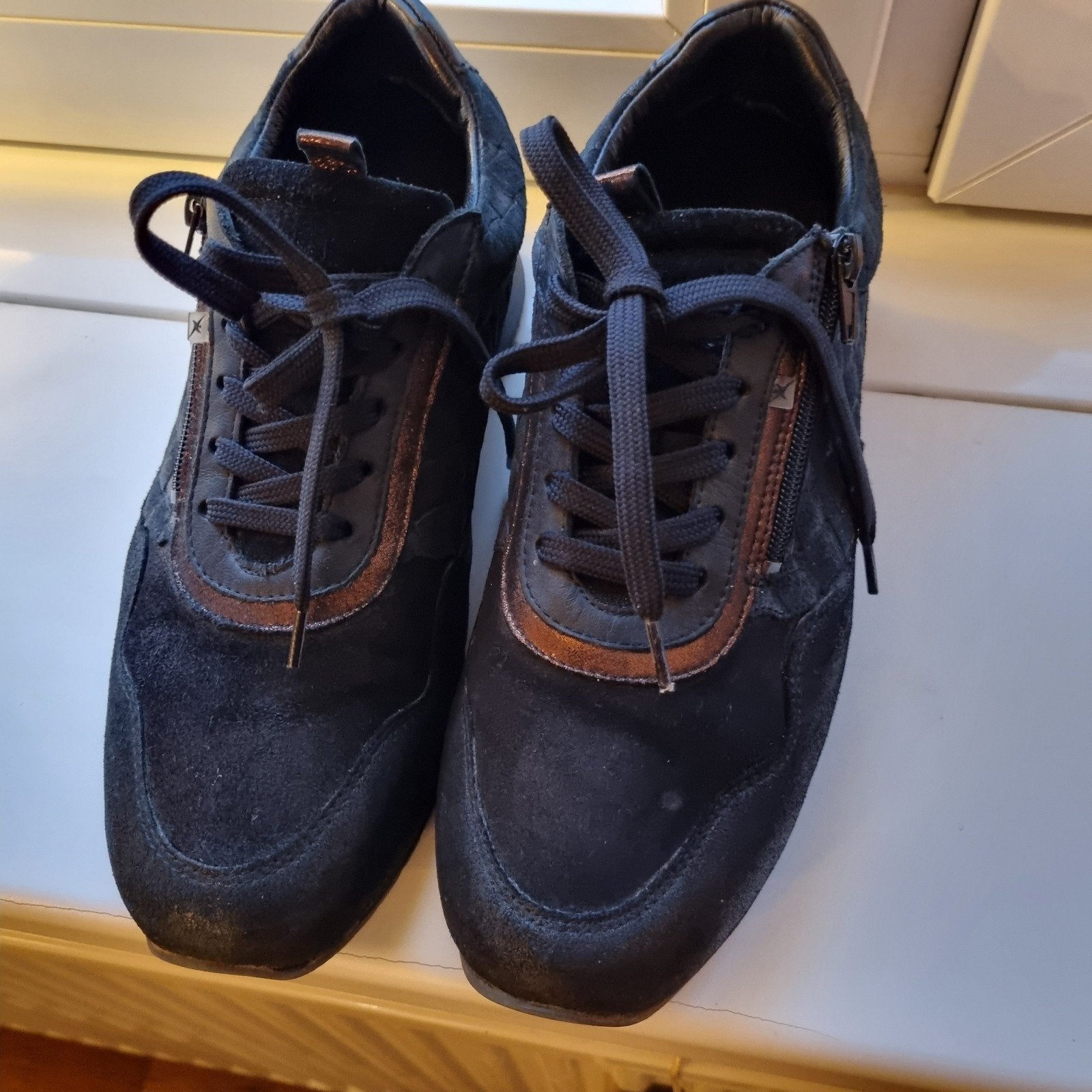 Zwarte Xsensible sneakers mt 42 breedte G, Xsensible, Zwart, Ophalen of Verzenden, Sneakers of Gympen