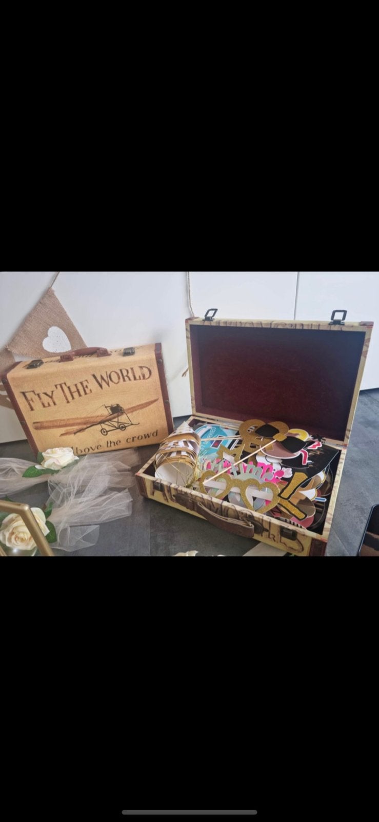 Trouwaccessoires, Ophalen of Verzenden, Zo goed als nieuw, Zwart, Accessoires