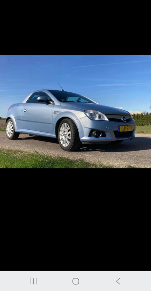 Opel Tigra 1.4 16V Twintop 2005 Blauw, Voorwielaandrijving, 4 cilinders, Cabriolet, Blauw