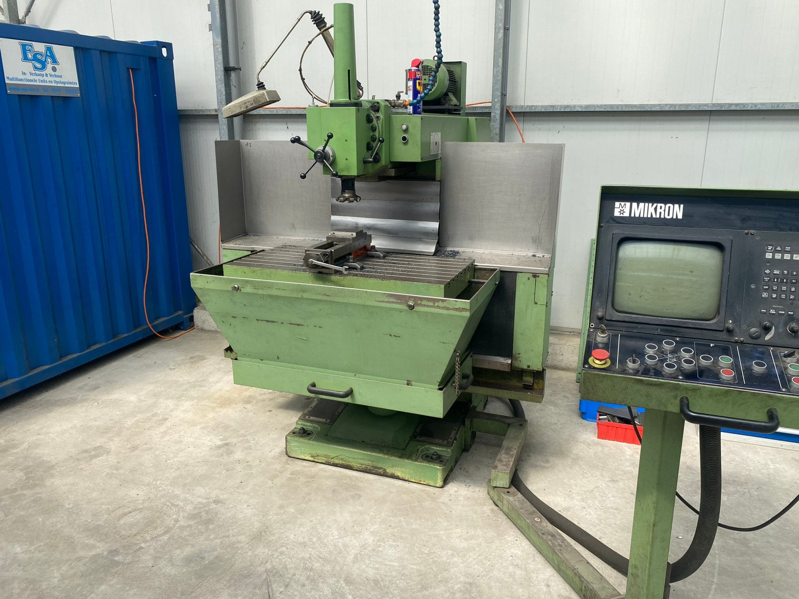 Mikron freesbank, Ophalen