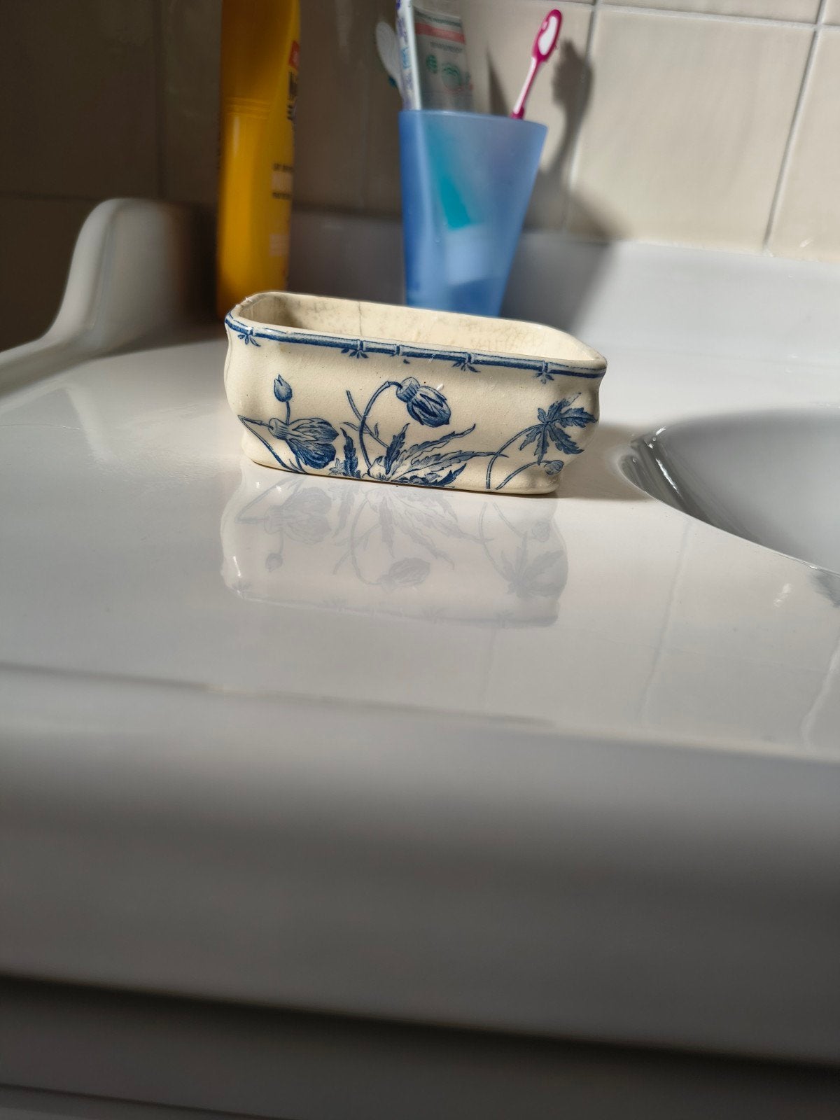 Brocante zeepbakje, Gien, Ophalen of Verzenden