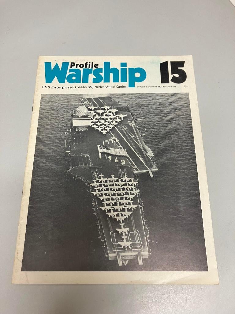 Profile warship 15 USS Enterprise, Ophalen of Verzenden, Niet van toepassing, Gelezen, Marine