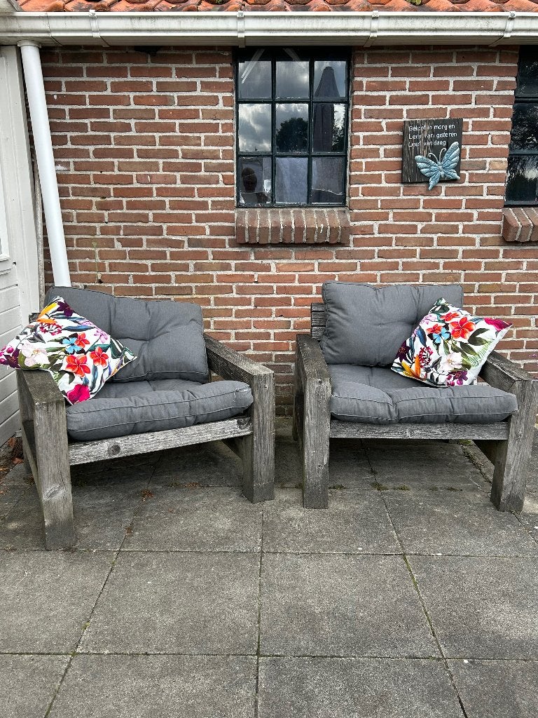 Houten Tuinstoelen, Ophalen, Gebruikt, Hout