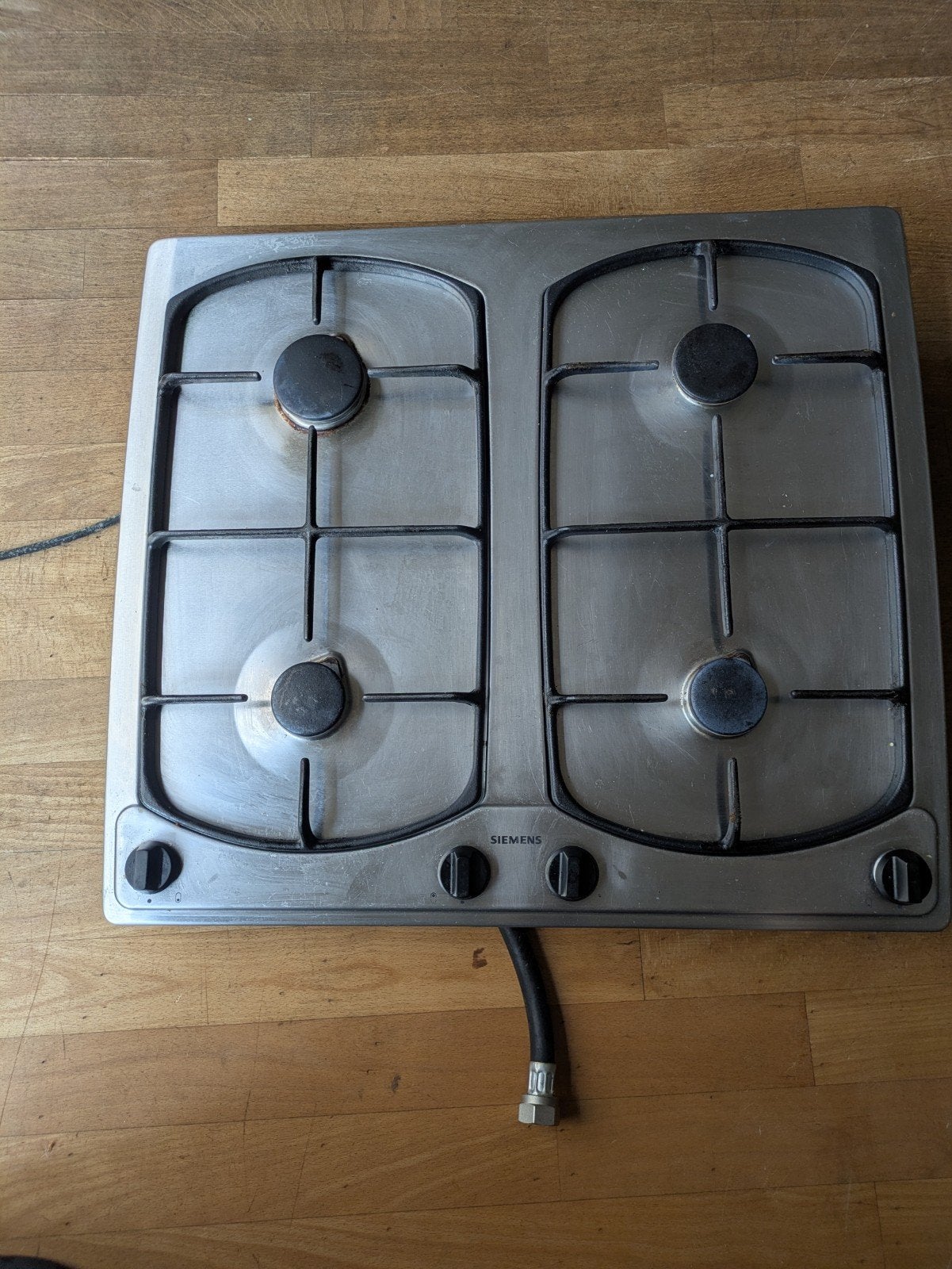 Gas kookstel Siemens er86150 4 pit 60cm, Ophalen, Gebruikt, 4 kookzones, Gas