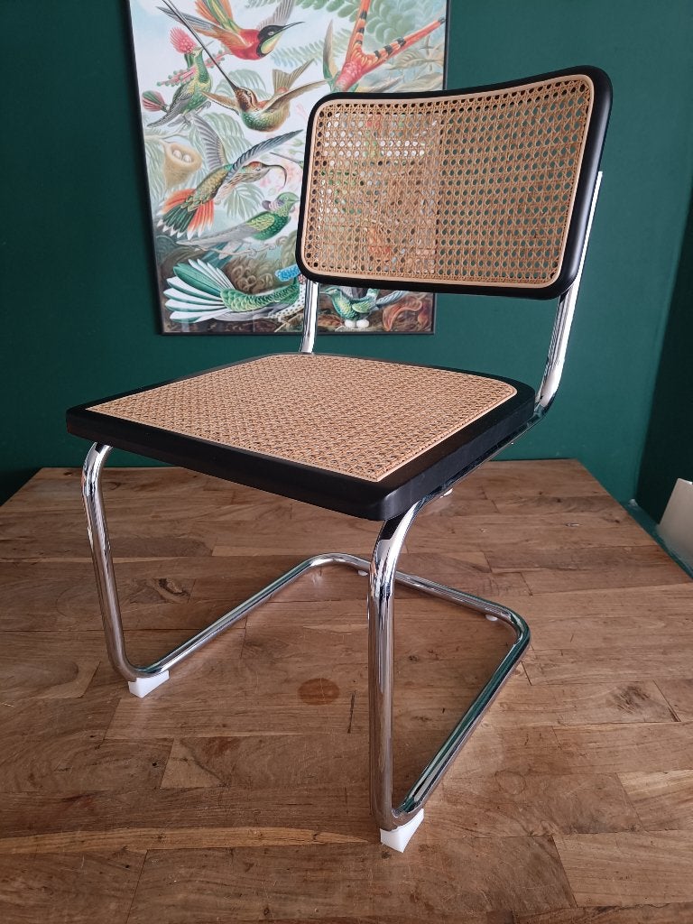 20x Cesca Breuer Bauhaus buisframe stoel zwart rotan webbing, Vintage Bauhaus Design Japandi Scandinavisch, Hout, Zwart, Nieuw
