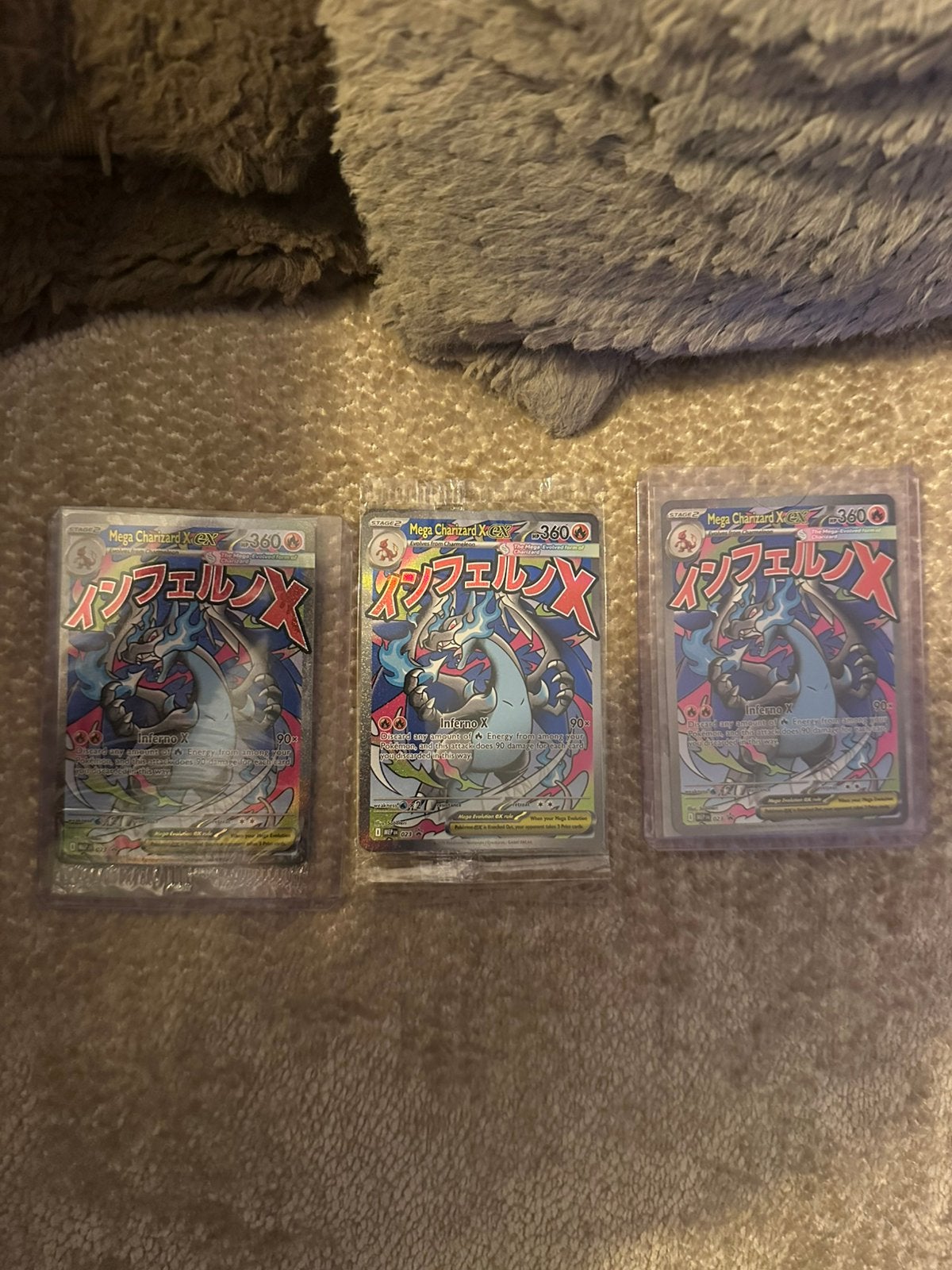 Mega Charizard X EX Pokémon Kaart, Ophalen of Verzenden, Zo goed als nieuw, Losse kaart