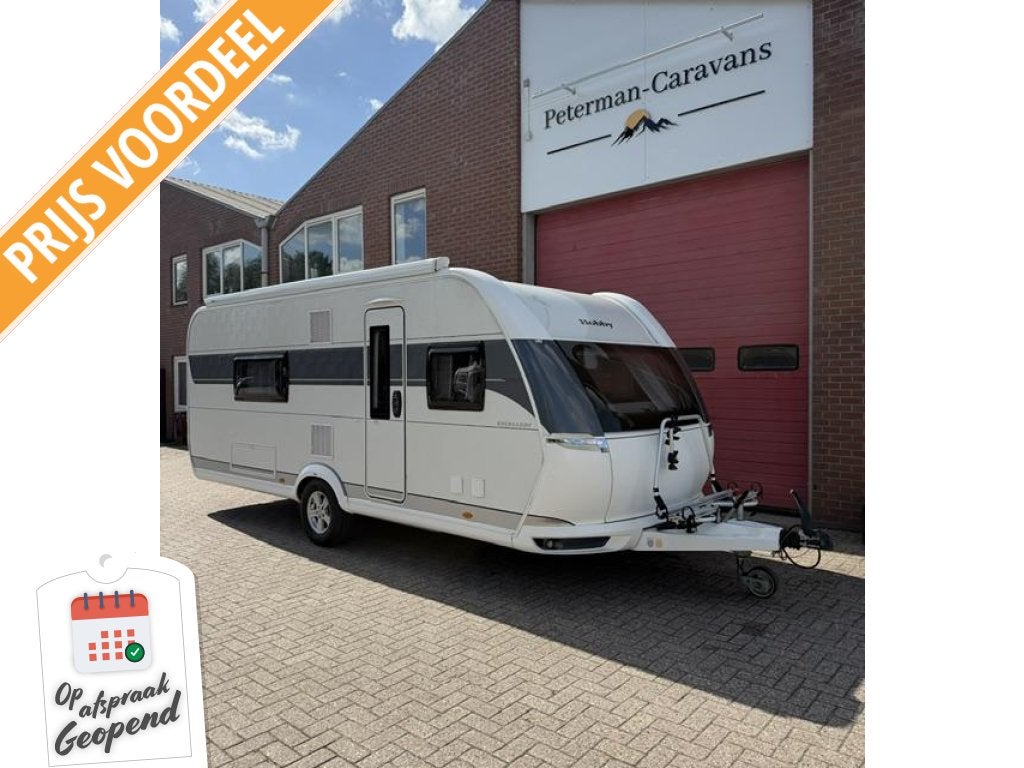 Hobby Excellent 560 WFU Incl. Mover en Luifel, Caravans en Kamperen, Rondzit, Hobby, Bedrijf, Overige typen