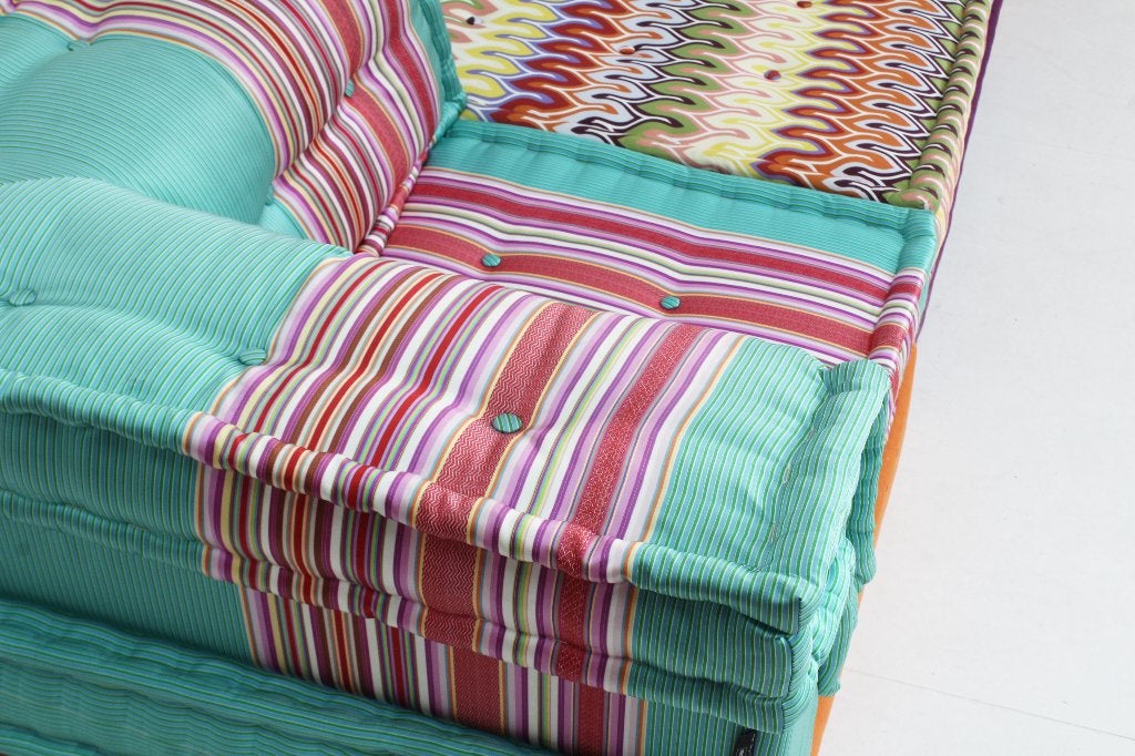 Roche Bobois Mah Jong sofa Kenzo Takada  Hans Hopfer, Gebruikt, Design, 300 cm of meer, 75 tot 100 cm