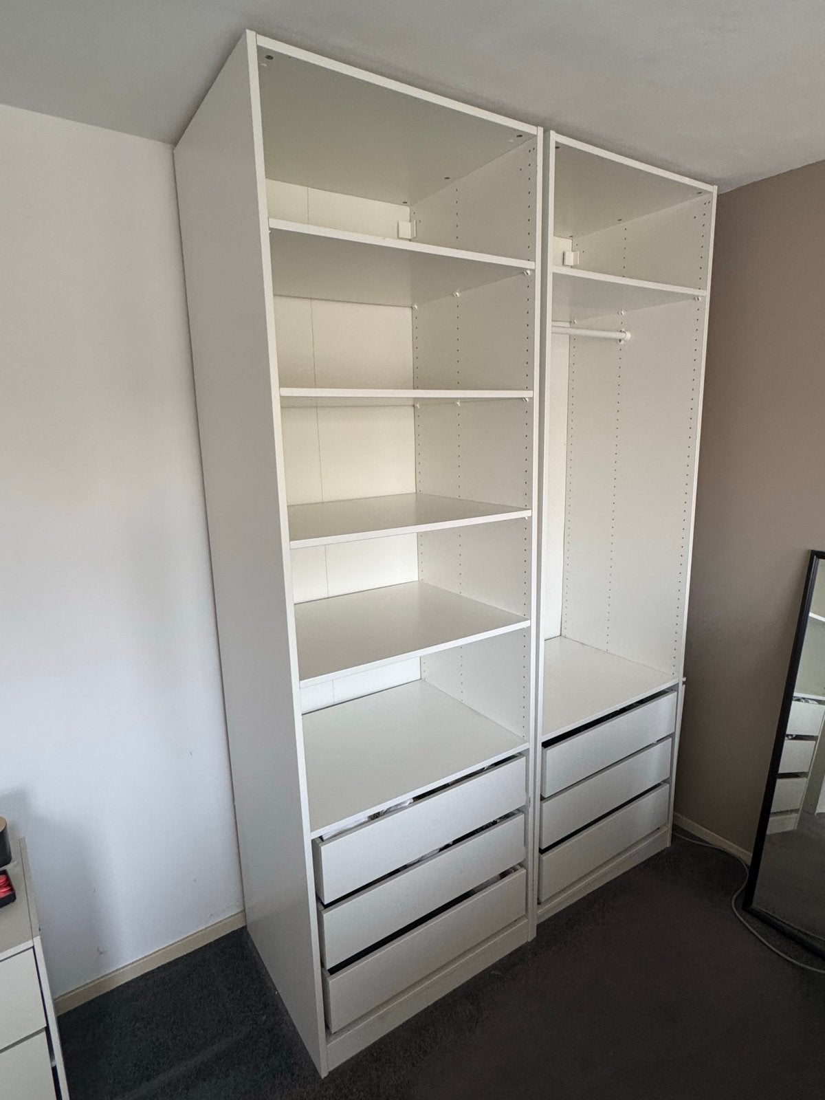 IKEA PAX Kast met HASVIK schuifdeuren (nieuw), Huis en Inrichting, Ophalen, Overige materialen, Gebruikt, 100 tot 150 cm