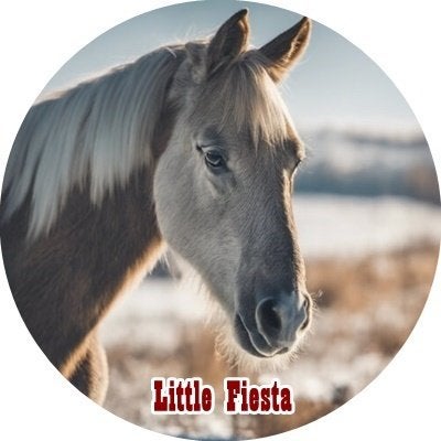 lf239 icing frosting paard 18cm eetbare taart plaat print, Ophalen of Verzenden, Nieuw, Taarten, Versiering