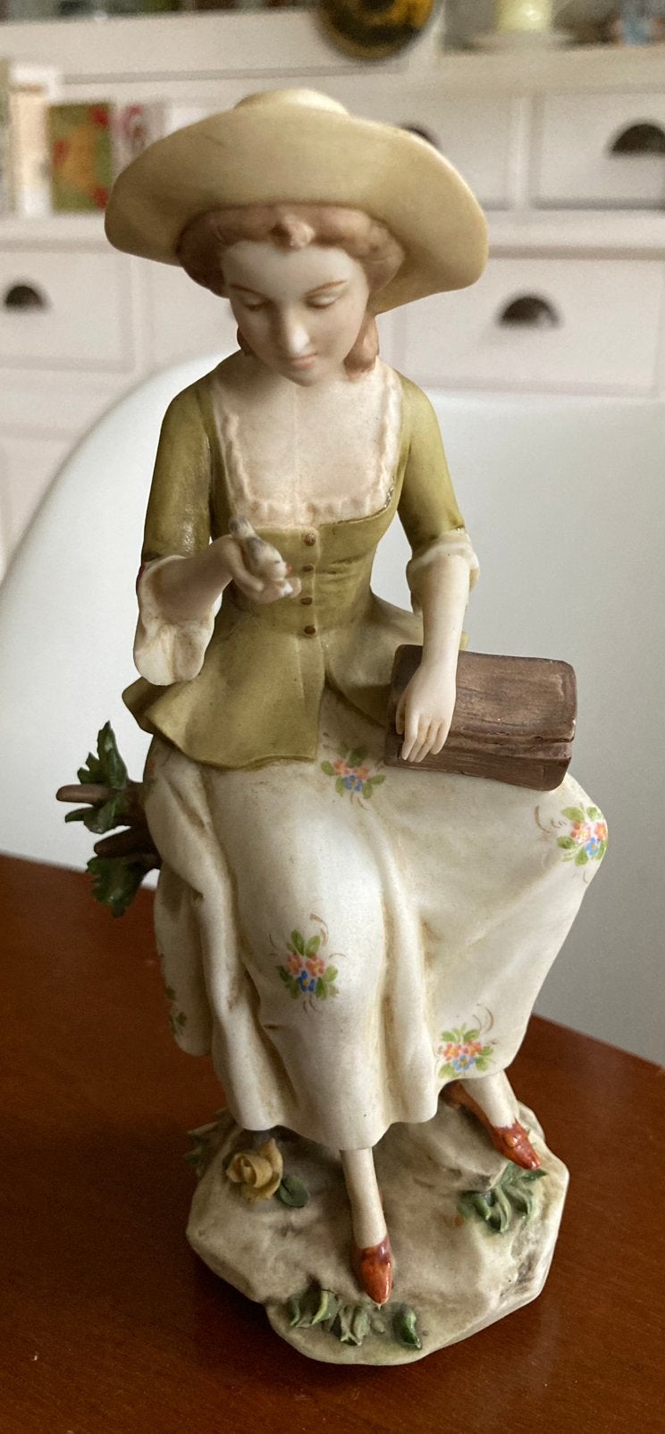 Antiek porseleinen beeld Capodimonte, Ophalen of Verzenden