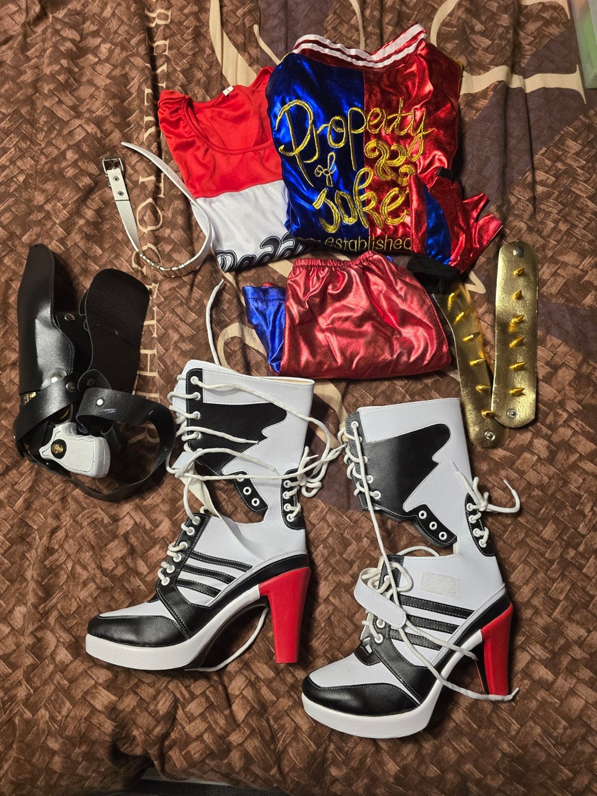 Compleet Harley Quinn kostuum - Zo goed als nieuw, Kleding | Dames, Carnavalskleding en Feestkleding, Ophalen of Verzenden, Zo goed als nieuw
