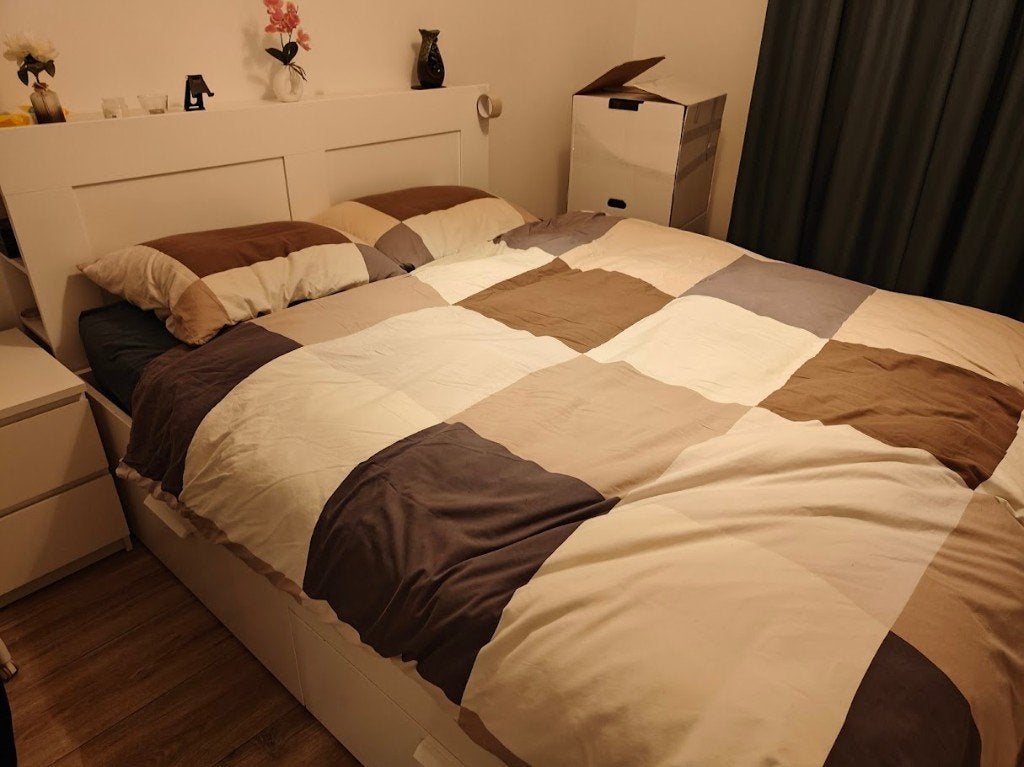 IKEA BRIMNES slaapkamer set, Ophalen, Wit, Tweepersoons, Zo goed als nieuw
