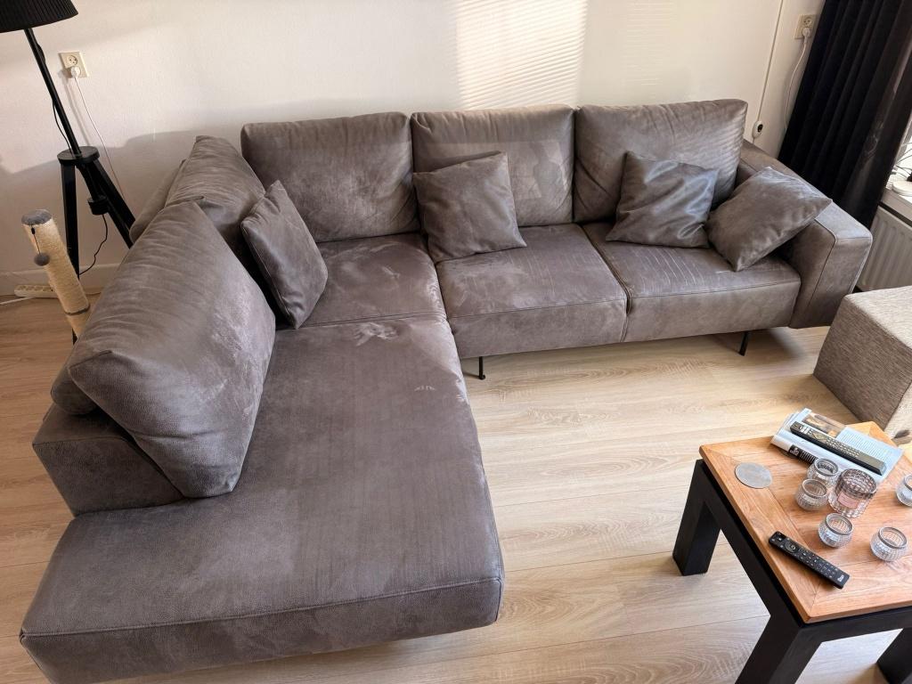 Hoekbank MIA - Zitmaxx - 270 x 220 cm, Huis en Inrichting, Banken | Complete zithoeken, Ophalen, Gebruikt, Leer, Modern